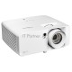 Лазерный проектор Optoma [ZK450] DLP, 4K UHD (3840x2160), 4200 Lm, 300000:1,16:9; TR 1,4 - 2,24:1; Zoom 1,6x; Корр Трап V+/-30, H+/-30; HDMI 2.0 x2; USB-A power 1,5A; AudioOut 3,5mm x1; RJ45; RS232; 15W x1; 3 кг, белый