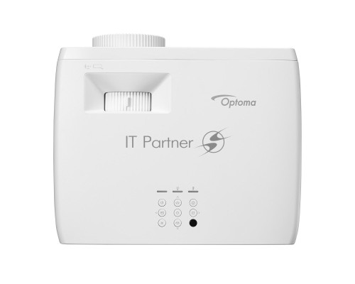 Лазерный проектор Optoma [ZK450] DLP, 4K UHD (3840x2160), 4200 Lm, 300000:1,16:9; TR 1,4 - 2,24:1; Zoom 1,6x; Корр Трап V+/-30, H+/-30; HDMI 2.0 x2; USB-A power 1,5A; AudioOut 3,5mm x1; RJ45; RS232; 15W x1; 3 кг, белый