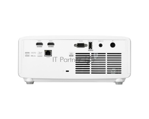 Лазерный проектор Optoma [ZW350ST] DLP; XGA(1280*800); 3600 lm; 300000:1; 0,521:1; 2xHDMI; 1xAudio 3.5m; USB-A power 1.5A;RS232; RJ45; 15W; 32dB; 3 кг; белый