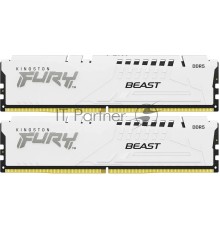 Оперативная память Kingston DRAM 64GB 5600MT/s DDR5 CL40 DIMM (Kit of 2) FURY Beast White XMP EAN: 740617333923