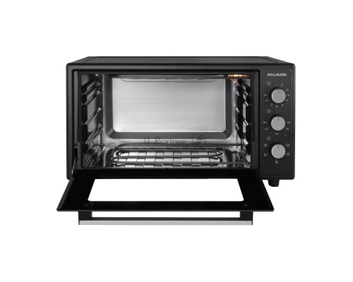 Мини-печь Willmark WOF-505BL (50л,конвекция,эмал.внутр.поверх,лампа,таймер, черн., 1500Вт)