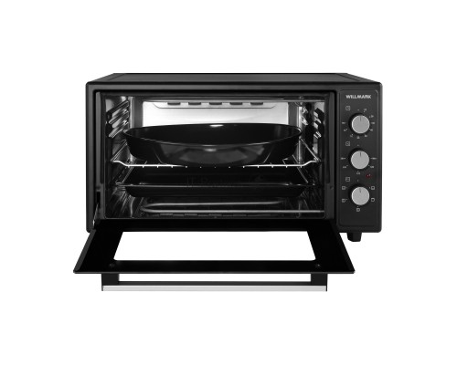 Мини-печь Willmark WOF-505BL (50л,конвекция,эмал.внутр.поверх,лампа,таймер, черн., 1500Вт)