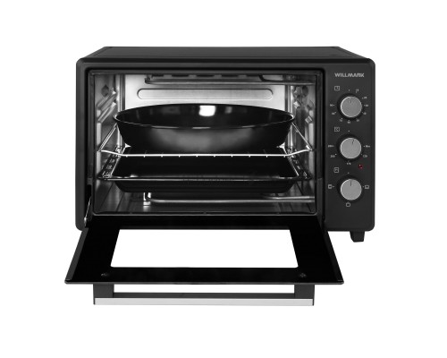 Мини-печь Willmark WOF-405BL (40л,эмал.внутр.поверх,лампа,таймер, черн., 1400Вт)