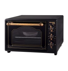 Мини-печь Willmark WOF-405BLR (40л,эмал.внутр.поверх,лампа,таймер, ретро черн., 1400Вт)