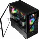 Компьютерный корпус 1STPLAYER DK D7 Black / mATX / 3x120mm LED fans / D7-BK-3F1