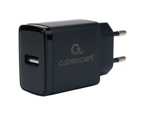 [Аксессуар] Cablexpert Зарядное устройство 5Вт, 1А, 1xUSB, черный, пакет (MP3A-PC-57)