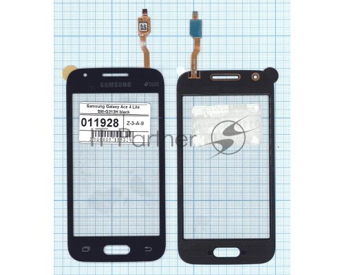 Сенсорное стекло (тачскрин) для Samsung Galaxy Ace 4 SM-G313F, черное