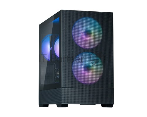 Компьютерный корпус ZALMAN P30 AIR, MATX, BLACK, WINDOW, 2xCombo (3.5'' or 2.5''), 3x2.5