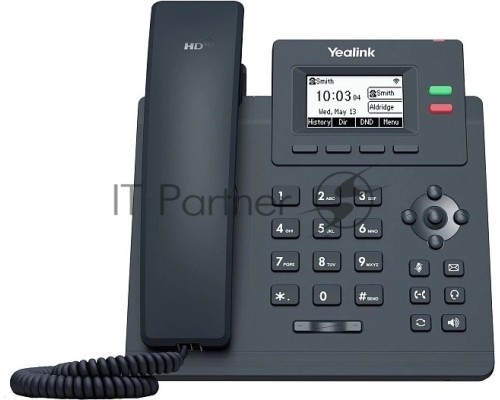 Настольный IP-телефон YEALINK SIP-T31W, 2 аккаунта, дисплей 2.3
