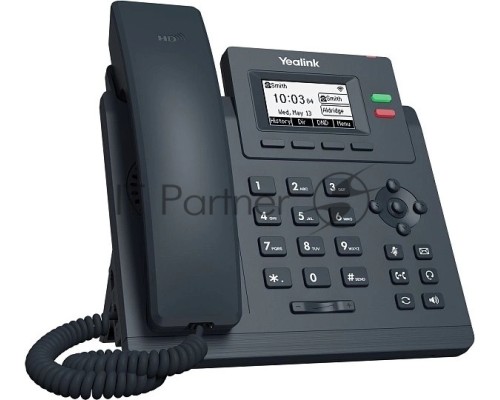 Настольный IP-телефон YEALINK SIP-T31W, 2 аккаунта, дисплей 2.3