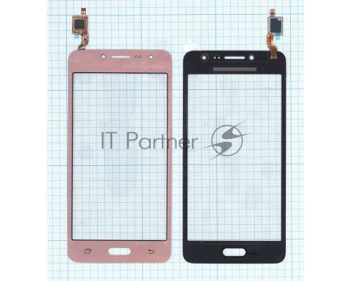 Сенсорное стекло (тачскрин) для Samsung Galaxy J2 Prime SM-G532 розовое