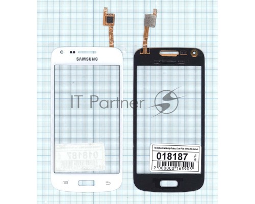 Сенсорное стекло (тачскрин) для Samsung Galaxy Core Plus SM-G350 белое