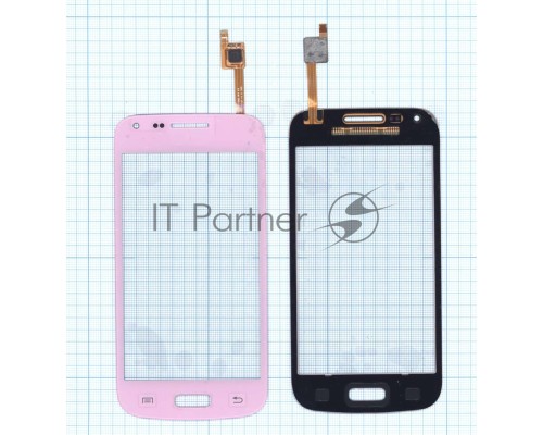 Сенсорное стекло (тачскрин) для Samsung Galaxy Core Plus SM-G350 розовое