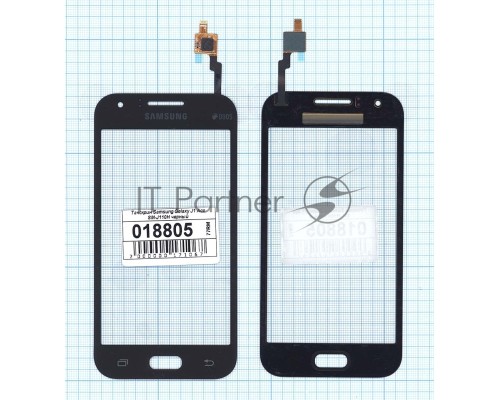 Сенсорное стекло (тачскрин) для Samsung Galaxy J1 Ace SM-J110H черное