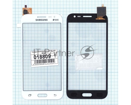 Сенсорное стекло (тачскрин) для Samsung Galaxy J2 SM-J200 белое