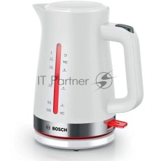 Чайник электрический Bosch TWK4M221 1.7л. белый корпус: пластик