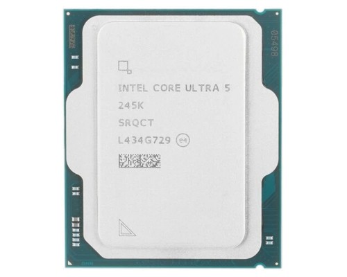 [Процессор] Центральный Процессор Intel Core Ultra 5 245K OEM (Arrow Lake, C14(8EC/6PC)/T14, 3,6/5,2GHz, GPU Intel Graphics, L2 26Mb, Cache 24Mb, TDP 125/159W, S1851)