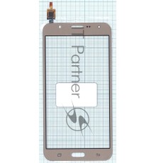Сенсорное стекло (тачскрин) для Samsung Galaxy J7 SM-J700H, золотистое