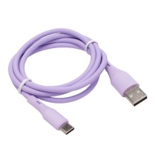 Cablexpert Кабель USB2.0 AM/Type-C, 3А, 18Вт, QC3.0, силиконовый, медь, 1м, фиолетовый, пакет (CC-USB2S-AMCM-1M-V)
