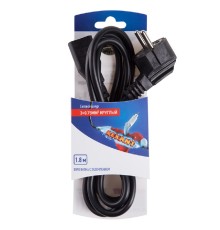 Rexant (06-3254) Шнур сетевой  Евро  3*0.75мм?  1.8М  (PE)  (с заземлением)  