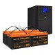 Комплект ИБП EX295990RUS + батарея 100Aч EX285656RUS 4шт (инвертор, синус, для котла) ExeGate SineTower SZ-3000.LCD.AVR.3SH.1C13.RJ.USB <3000VA/2400W, чистый синусоида, LCD дисплей, AVR, 3*Schuko+1*C13, RJ45/11, USB, линейно-интерактивный, Black> + батар