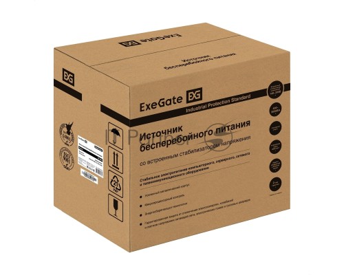 Комплект ИБП EX295990RUS + батарея 100Aч EX285656RUS 4шт (инвертор, синус, для котла) ExeGate SineTower SZ-3000.LCD.AVR.3SH.1C13.RJ.USB <3000VA/2400W, чистый синусоида, LCD дисплей, AVR, 3*Schuko+1*C13, RJ45/11, USB, линейно-интерактивный, Black> + батар