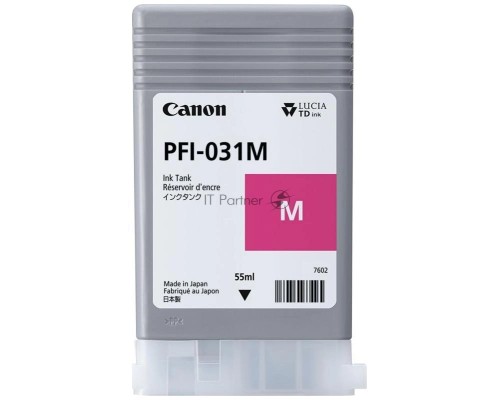 Картридж CANON Pigment Ink PFI-031 Magenta пурпурный (55 мл) для Canon imagePROGRAF TM-240, TM-340