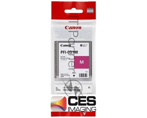 Картридж CANON Pigment Ink PFI-031 Magenta пурпурный (55 мл) для Canon imagePROGRAF TM-240, TM-340