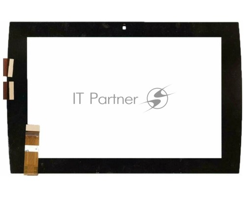 Сенсорное стекло (тачскрин) для Asus Eee Pad Slider SL101, черное с рамкой