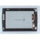 Сенсорное стекло (тачскрин) для Asus Eee Pad Slider SL101, черное с рамкой