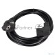 Кабель комп - розетка AOpen ACE021R-3M 220V EU (угол-угол) 3m