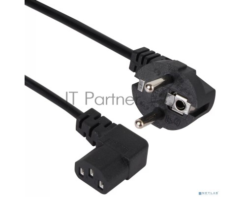 Кабель комп - розетка AOpen ACE021R-3M 220V EU (угол-угол) 3m