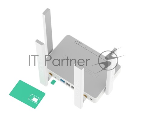Роутер беспроводной Runner 4G (KN-2212) с модемом 4G, Mesh Wi-Fi N300 и 4-портовым Smart-коммутатором