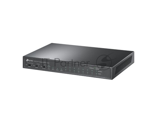 Настольный коммутатор TP-Link TL-SL1311P, 8 портов 10/100 Мбит/с с поддержкой PoE+, 2 гигабитных порта без поддержки PoE, 1 порт SFP, 802.3af/at, бюджет PoE — 65 Вт, стальной корпус