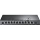 Настольный коммутатор TP-Link TL-SL1311P, 8 портов 10/100 Мбит/с с поддержкой PoE+, 2 гигабитных порта без поддержки PoE, 1 порт SFP, 802.3af/at, бюджет PoE — 65 Вт, стальной корпус