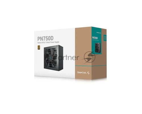 Блок питания Deepcool PN750D (ATX 3.1, 750W, PWM 120mm fan, Active PFC, 80+ GOLD, Gen5 PCIe) RET