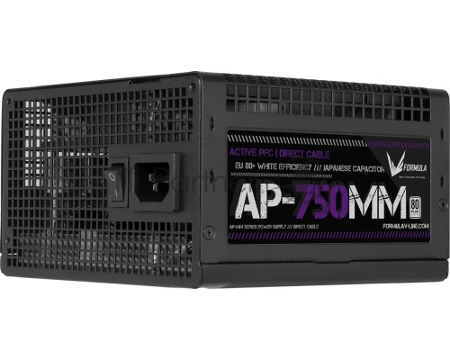 Блок питания Formula ATX 750W AP-750ММ 80 PLUS WHITE (20+4pin) APFC 120mm fan 6xSATA RTL