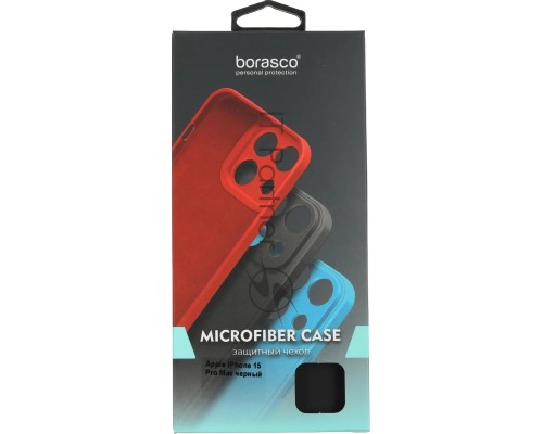 Чехол (клип-кейс) BoraSCO для Apple iPhone 15 Pro Max черный (72425)