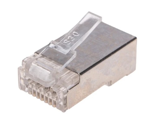 [Розетки и патч-панели] Rexant (05-1029) Разъем сквозной RJ-45(8P8C) под витую пару, FTP, CAT 6 ( Упаковка 100 шт )