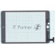 Сенсорное стекло (тачскрин) Ipad mini 3 (retina) no IC (A1599, A1600). белое