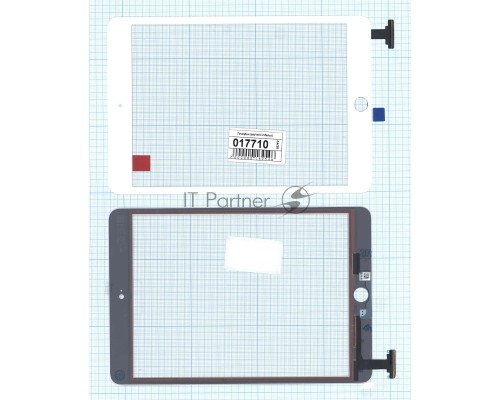 Сенсорное стекло (тачскрин) Ipad mini 3 (retina) no IC (A1599, A1600). белое