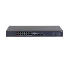 DAHUA DH-CS4220-16GT-240 16-портовый гигабитный PoE коммутатор с функцией облачного управления 16 RJ45 10/100/1000Мбит/с (PoE/PoE+/Hi-PoE),  2 RJ45 10/100/1000Мбит/с (uplink), 2 SFP 1000Мбит/с (uplink