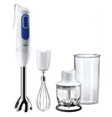Блендер погружной Braun MQ3035 SAUCE 700Вт белый/синий