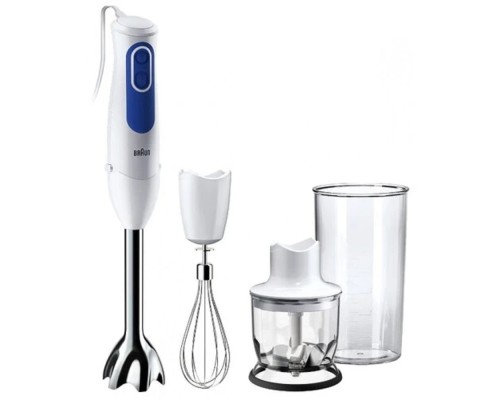 Блендер погружной Braun MQ3035 SAUCE 700Вт белый/синий