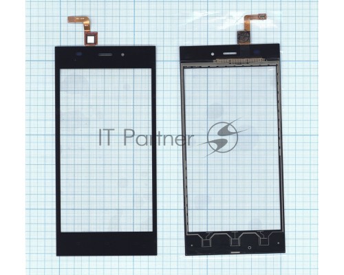 Сенсорное стекло (тачскрин) для Xiaomi Mi3, черное