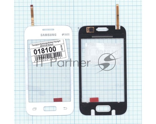 Сенсорное стекло (тачскрин) для Samsung Galaxy Young 2 SM-G130, белое