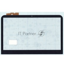 Сенсорное стекло (тачскрин) для Dell Inspiron 14R-3421, черное с рамкой