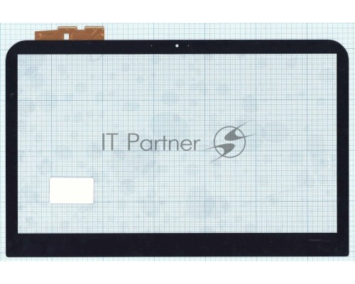 Сенсорное стекло (тачскрин) для Dell Inspiron 14R-3421, черное с рамкой