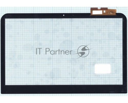 Сенсорное стекло (тачскрин) для Dell Inspiron 14R-3421, черное с рамкой