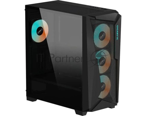 Компьютерный корпус Gigabyte C301G черный без БП ATX 4x120mm 4x140mm 2xUSB3.0 audio bott PSU